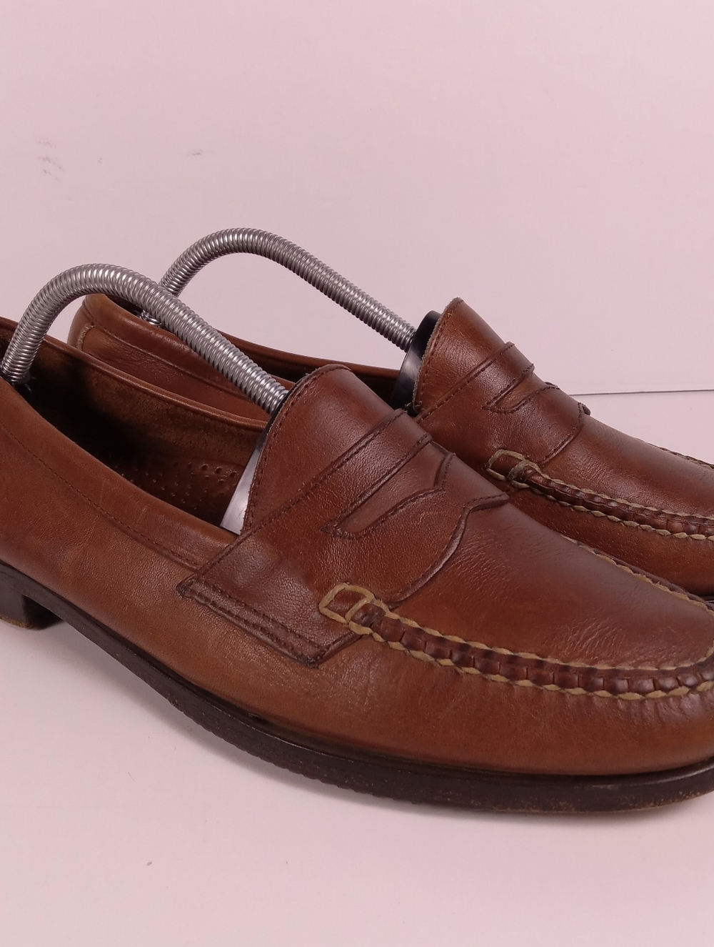 L.L.Bean Men’s Classic Handsewn Leather Penny Loafers Brown Mens Size 10 Preppy